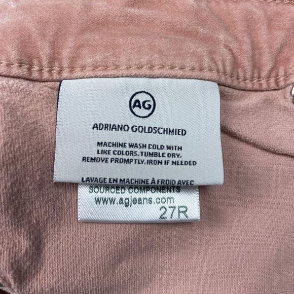 AG Adriano Goldschmied Jeans Womens 27R Pink The Legging Super Skinny Pants - Picture 6 of 13